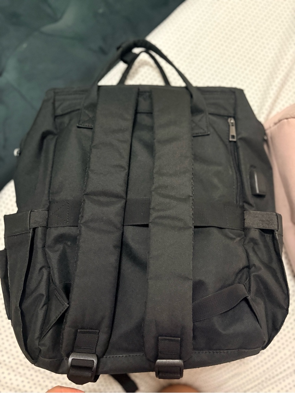 Black Utility Backpack - Picture 3 of 5